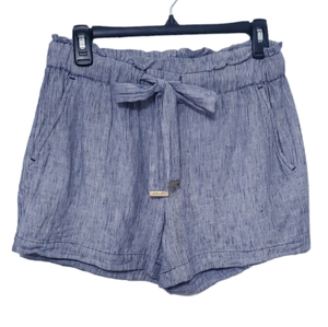 Michael Kors‎ Paperbag Linen Shorts Size Small